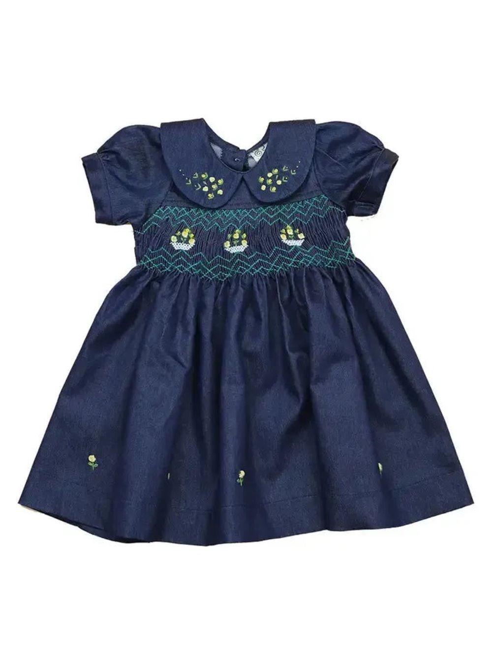 Annelise Rose Smocked Dress